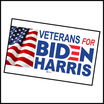 Veterans For Biden-Harris Window Sign