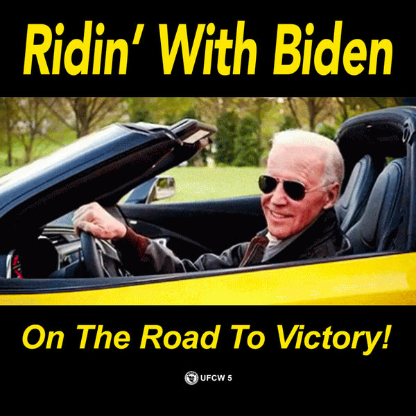 Ridin' With Biden Bumper Sticker