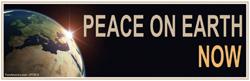 Peace On Earth Bumper Sticker