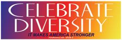 Celebrate Diversity Bumper Sticker