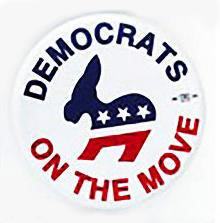 Democrats On The Move Pin