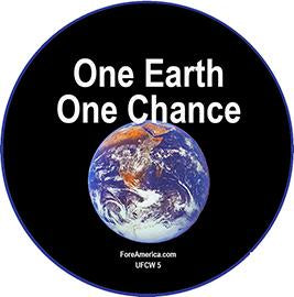 One Earth One Chance Pin