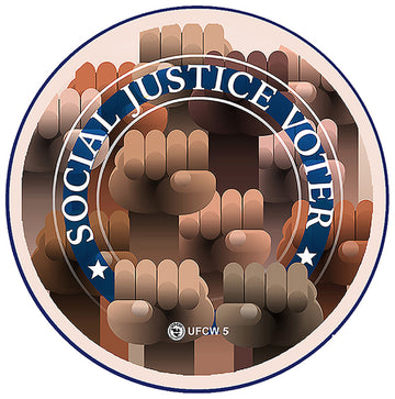 Social Justice Voter Pin