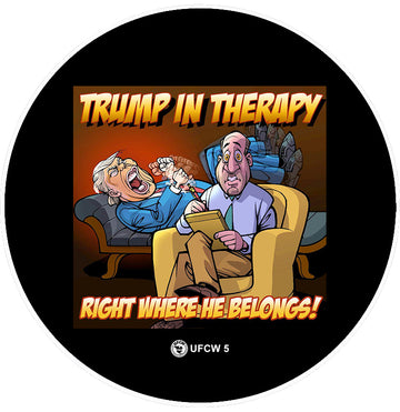 Trump In Therapy Pin