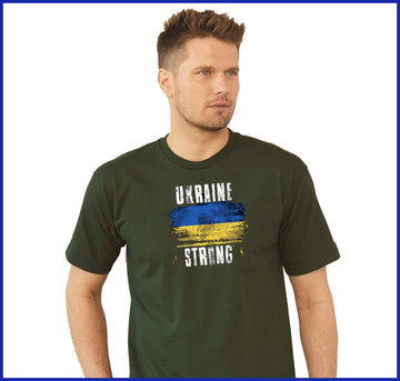 Ukraine Strong Black Tee