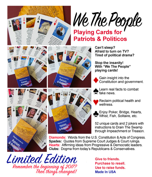 We The People Playing Cards, Limited Edition